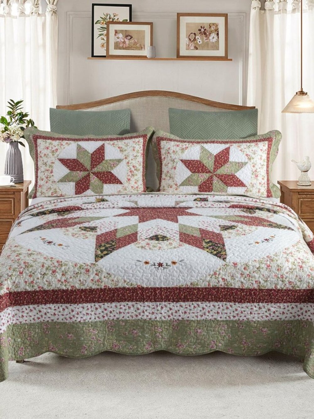 Quilts King Size Patchwork Bedspread Set